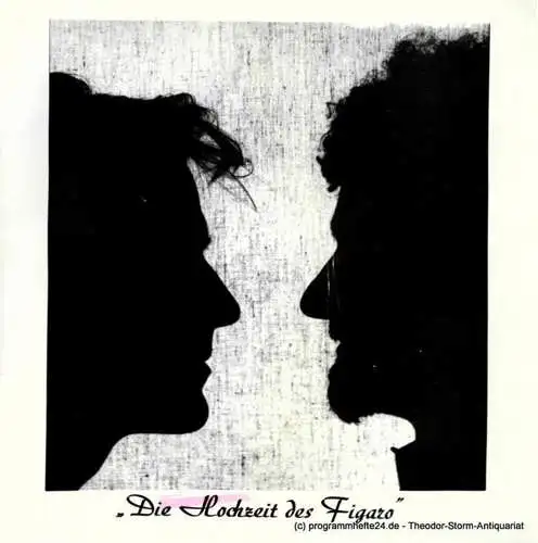 Hochschule für Musik und darstellende Kunst Hamburg, Universität Hamburg: Programmheft Hochzeit des Figaro Diplomprüfung Musiktheaterregie Hamburg 1981. 