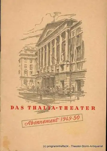 Thalia Theater Hamburg, Willy Maertens: Das Thalia-Theater Abonnement 1949 - 50. 