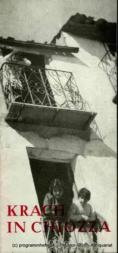 Stadttheater Freiberg, Rosemarie Dietrich, Agnes Raschke: Programmheft Krach in Chiozza. 187. Spielzeit 1975 / 76 Programmheft Nr. 7. 