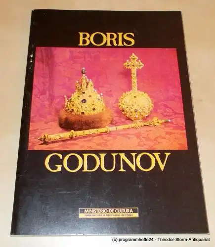 Teatro Lirico Nacional La Zarzuela, Jose Antonio Campos, Miguel Angel Gomez Martinez: Programmheft Boris Godunov. Drama musical popular. 1986. 