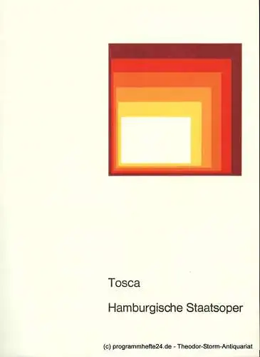 Hamburgische Staatsoper, August Everding: Programmheft TOSCA. Oper von Giacomo Puccini. 12. März 1976. 