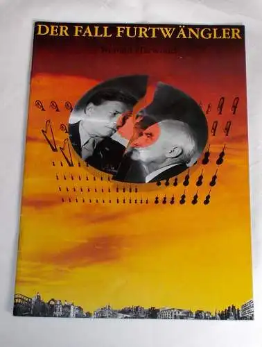 Euro Studio, Joachim Landgraf, Michael Schmidt, Birgit Landgraf: Programmheft Der Fall Furtwängler. Manfred Zapatka, Charles Brauer 1997. 