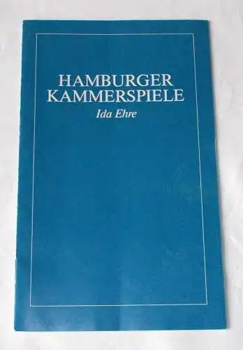 Hamburger Kammerspiele, Ida Ehre, Jan Aust: Programmheft Der Vater von August Strindberg Hamburger Kammerspiele 1985. 