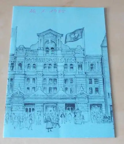 St. Pauli Theater, Direktion Collien: Programmheft Rund um Kap Horn. Lustspiel von Fritz Wempner mit Musik und Tanz. 