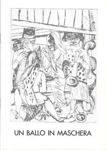 Oldenburgisches Staatstheater, Hans Häckermann, Norbert Klein: Programmheft Un Ballo in maschera ( Ein Maskenball ) Premiere 5. September 1992 im Großen Haus. Spielzeit 1992 / 93. 