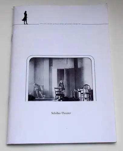 Staatliche Schauspielbühnen Berlin, Schiller-Theater, Heribert Sasse, Frank Arnold, Ilse Buhs / Jürgen Remmler ( Probenfotos ): Programmheft Die schmutzigen Hände. Jean-Paul Sartre Schiller Theater 1985. 