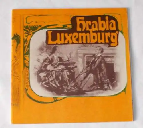 Krakowski Teatr Muzyczny, Aleksander Szymanek, Marian Wallek-Walewski, Jozef Opalski: Programmheft Hrabia Luxemburg. Der Graf von Luxemburg. Premiera 26. Lutego 1976 - 26. Februar 1976. 