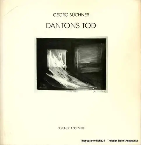 Berliner Ensemble, Salzburger Festspiele, Wolfgang Wiens: Programmheft DANTONS TOD von Georg Büchner. Berliner Ensemble 1998. 