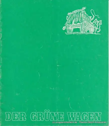 Der grüne Wagen, William Dieterle Theater-Produktion, Peter Mionsen, Günther Fuhrmann: Programmheft Romeo und Jeannette. August Everding 1969. 