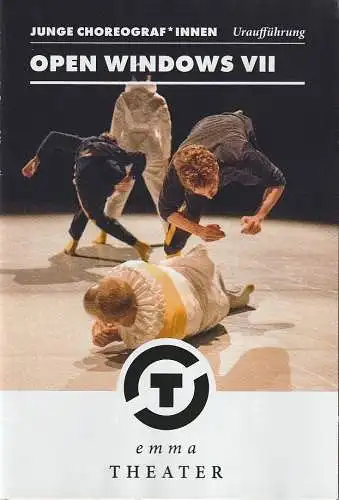Städtische Bühnen Osnabrück, Dr. Ralf Waldschmidt, Theresa Sophie Leopold, Uwe Lewandowski ( Probenfotos ): Programmheft Uraufführung  Junge Choreografen /innen OPEN WINDOWS VII 8. Juni 2019 Emma-Theater Spielzeit 2018 / 19. 