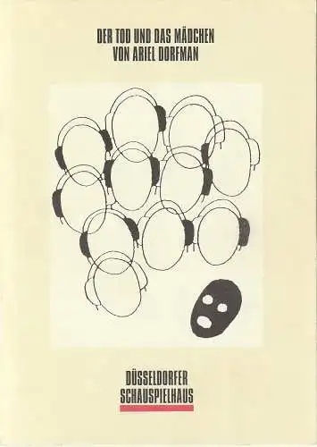 Neue Schauspiel GmbH, Düsseldorfer Schauspielhaus, Volker Canaris, Ralf Waldschmidt, Heike Matschke: Programmheft Ariel Dorfmann DER TOD UND DAS MÄDCHEN Düsseldorf 1992. 