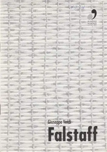 Jeunesse Musicals Deutschland, Stefan Blanz, Philipp Contag-Lada, Olaf Thelen: Programmheft Giuseppe Verdi FALSTAFF Schloß Weikersheim 1994. 