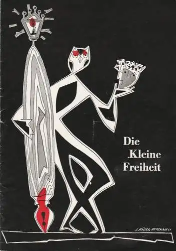 Die Kleine Freiheit, Trude Kolman: Programmheft Uraufführung Erich Kuby DIE DAME IN BONN Die Kleine Freiheit 1960. 
