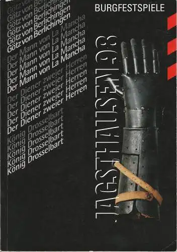 Burgfestspiele Jagsthausen, Peter Friedel, Werner R. Jänicke: Programmheft BURGFESTSPIELE JAGSTHAUSEN 1998 Spielzeit 49. 