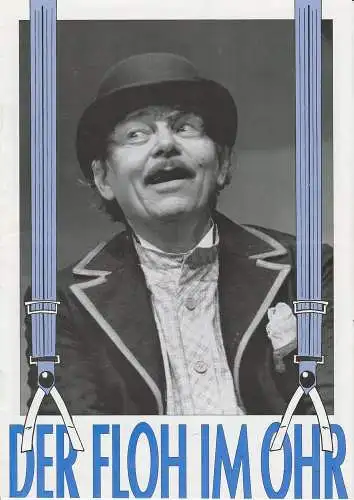 Theater am Kurfürstendamm, Direktion Wölffer, Birgit Bossen, Joachim Hiltmann ( Szenenfotos ): Programmheft Der Floh im Ohr. Lustspiel von Georges Feydeau. Tourneepremiere 2.2.1996 Theater Haus im Park, Hamburg-Bergedorf Spielzeit 1995 / 96. 