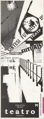 Sprengel Museum Hannover, Ulrike Gerold: Programmheft Uraufführung TOD DEM MONDSCHEIN oder GELBE OHRFEIGEN 1992. 