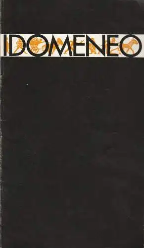 Städtische Theater Karl-Marx-Stadt, Gerhard Meyer, Volkmar Leimert, Ilona Langer: Programmheft Wolfgang Amadeus Mozart IDOMENEO Premiere 4. Oktober 1979. 