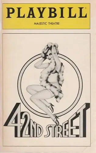 Playbill, MAJESTIC THEATRE: Programmheft 42ND Street September 1981 Playbill, MAJESTIC THEATRE. 