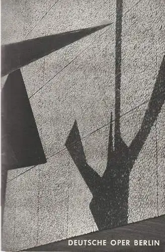 Deutsche Oper Berlin: Programmheft Alban Berg LULU Deutsche Oper Berlin 1968. 