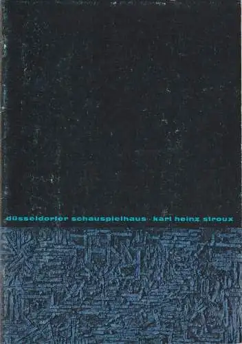 Düsseldorfer Schauspielhaus, Karl Heinz Stroux: Programmheft William Shakespeare DAS WINTERMÄRCHEN 25. März 1962 Spielzeit 1961 / 62 Heft VII. 