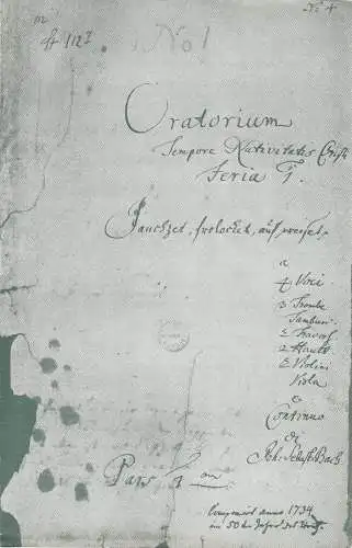 Heinrich-Schütz-Kantorei-Kiel: Programmheft Johann Sebastian Bach WEIHNACHTSORATORIUM Kantaten IV-VI 6. Januar 1962 Pauluskirche Kiel. 