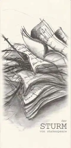 Vorpommersche Landesbühne Anklam, Wolfgang Bordel: Programmheft William Shakespeare DER STURM Premiere 27. Februar Zinowitz Spielzeit 49. 