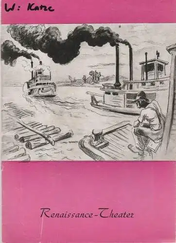 Renaissance-Theater: Programmheft Tennessee Williams DIE KATZE AUF DEM HEIßEN BLECHDACH ca. 1956. 