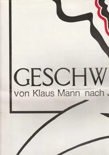 Ulmer Theater-Podium: Programmheft Klaus Mann GESCHWISTER Ulmer Theater-Podium 1984. 