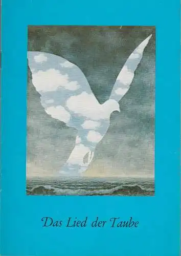 Altonaer Theater, Hans Fitze, Wilhelm Allgayer, Günther Riebold, Jutta Ungelenk-Stamp ( Fotos): Programmheft John van Druten DAS LIED DER TAUBE Altonaer Theater 1979. 