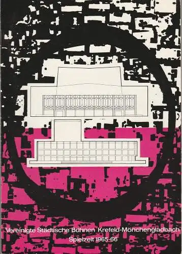 Vereinigte Städtische Bühnen Krefeld-Mönchengladbach, Herbert Decker, Walter Eichner, Hermann Koch: Programmheft Eugen d'Albert TIEFLAND Bühnen Krefeld 1966. 