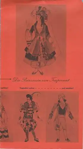 Staatstheater Braunschweig, Christoph Groszer, Helmar Harald Fischer, Michael Leinert: Programmheft J. Offenbach DIE PRINZESSIN VON TRAPEZUNT Theater Braunschweig 1975. 