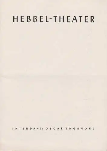 Hebbel-Theater, Oscar Ingenohl: Programmheft Georg Büchner DANTONS TOD ca. 1950. 