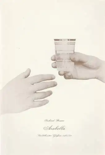 Stadttheater Giessen, Reinald Heissler-Remy, Thomas Lang: Programmheft Richard Strauss ARABELLA Spielzeit 1980 / 81 Heft 9. 