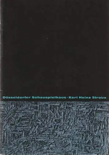 Düsseldorfer Schauspielhaus, Karl Heinz Stroux, G. Johannes Klose,  Lore Bermbach (Fotos): Programmheft H. v. Kleist D. KÄTHCHEN VON HEILBRONN Düsseld. Schauspielhaus 1967. 