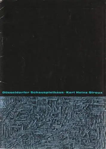 Düsseldorfer Schauspielhaus, Karl Heinz Stroux, G. Johannes Klose: Programmheft Heinrich von Kleist DER ZERBOCHENE KRUG 13. Mai 1966 Spielzeit 1965 / 68 Heft VIII Monatsheft des Düsseldorfer Schauspielhauses April 1966 ( zerbrochne ). 