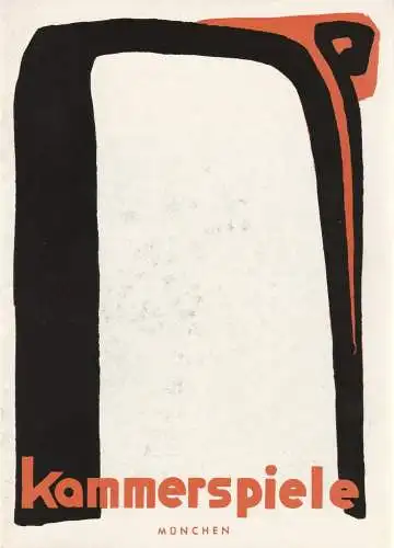 Münchner Kammerspiele, Hans Schweikart, Wolfgang Zimmermann, Stefan Meuchel, Hildegard Steinmetz (Szenenfotos): Programmheft Reinhard Raffalt DER NACHFOLGER Münchner Kammerspiele 1953. 