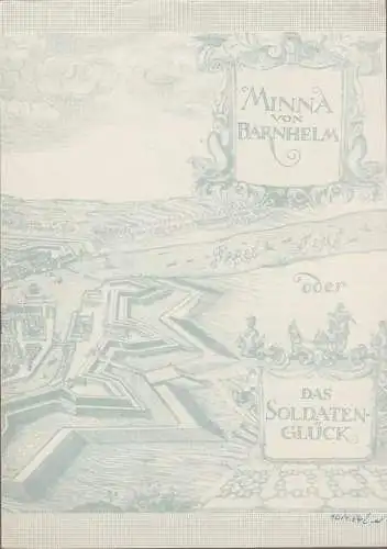 Staatstheater Dresden, Gerd Michael Henneberg, Gotthard Müller, Heinz Pietzsch, Peter Ullrich, Elke Mechling, Walter Wallbaum: Programmheft Lessing MINNA VON BARNHELM Staatstheater Dresden 1964. 