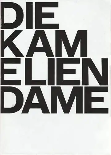 Theater, Oper und Orchester GmbH Halle, Florian Lutz, Philipp Amelungsen, Annett Prester: Programmheft DIE KAMELIENDAME  BALLETT von Ralf Rossa Premiere 11. November 2017 Oper Halle Spielzeit 2017 / 2018. 