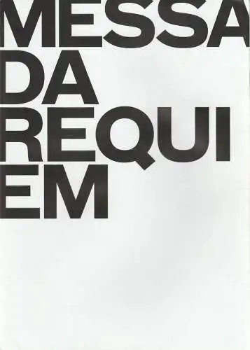 Theater, Oper und Orchester GmbH Halle, Florian Lutz, Kornelius Paede, Annett Prester, Sebastian Hannak: Programmheft Giuseppe Verdi MESSA DA REQUIEM  Raumbühne Babylon 2018. 