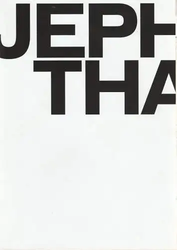 Theater, Oper und Orchester GmbH Halle, Florian Lutz, Ilka Seifert, Annett Prester: Programmheft Georg Friedrich Händel JEPHTHA Oper Halle 2017. 