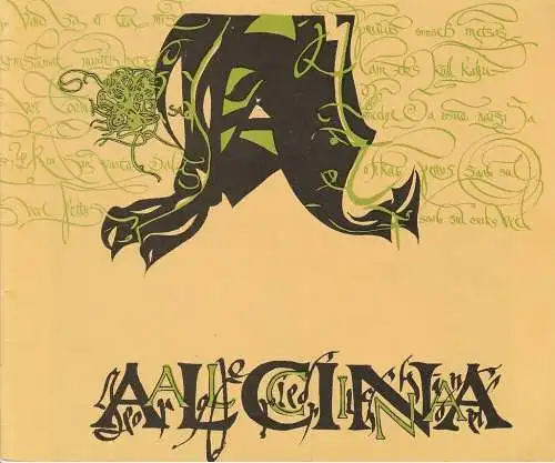 Rat Estonia: Programmheft Georg Friedrich Händel ALCINA Premiere 24. August 1985. 