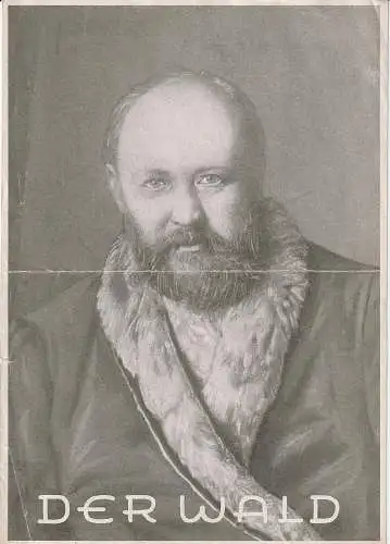 Städtische Bühnen Erfurt, Ernst Wiegand: Theaterzettel Alexander Ostrowski DER WALD Spielzeit 1949 / 50. 