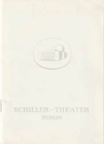 Schiller Theater, Boleslaw Barlog, Albert Beßler: Programmheft Beaumarchais DER TOLLE TAG Spielzeit 1964 / 65 Heft 154. 