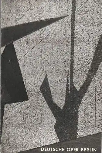 Deutsche Oper Berlin: Programmheft Wolfgang Amadeus Mozart COSI FAN TUTTE Deutsche Oper Berlin 1968. 