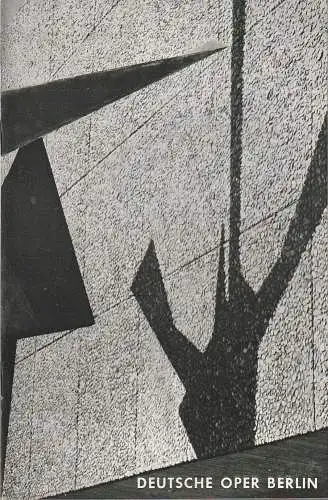 Deutsche Oper Berlin: Programmheft Wolfgang Amadeus Mozart COSI FAN TUTTE Deutsche Oper Berlin 1964. 