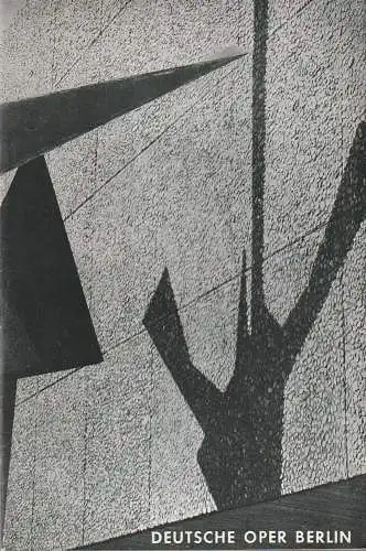 Deutsche Oper Berlin: Programmheft BALLETT DES  XX. JAHRHUNDERTS Theatre Royal de la Monnaie / Opera National de Belgique  MAURICE BEJART 15. März 1970  Heft März 1970. 