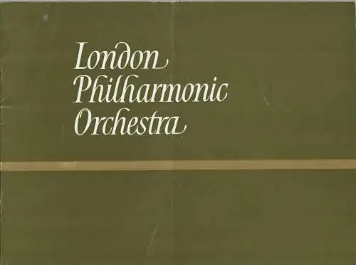 London Philharmonic Orchestra, John Pritchard, Rodney Friend, Sir Adrian Boult: Programmheft LONDON PHILHARMONIC ORCHESTRA EUGENE SVETLANOV / DANIEL BARENBOIM 14. October 1965 Royal Festival Hall. 