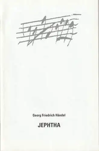 Göttinger Händel-Gesellschaft: Textbuch Georg Friedrich Händel JEPHTHA The English Concert Winchester Cathedral Choir  2003. 
