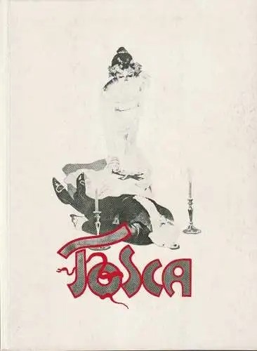Staatstheater Stuttgart, Ute Becker: Programmheft Giacomo Puccini TOSCA Premiere 20. März 1988. 