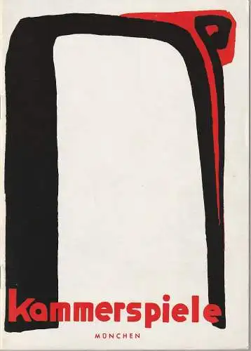 Münchner Kammerspiele Hans Schweikart, Alfred Erich Sistig, Paul Herbert Appel, Hildegard Steinmetz (Szenenfotos): Programmheft William Faulkner REQUIEM FÜR EINE NONNE Münchner Kammerspiele 1956. 